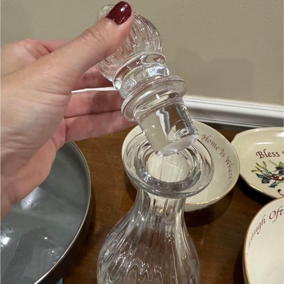 Tall Glass Decanter - Picture 2 of 2